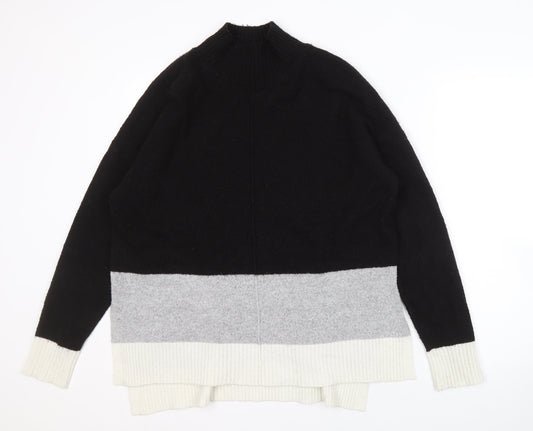 Womens UK Size M Oasis Black Pullover Jumper