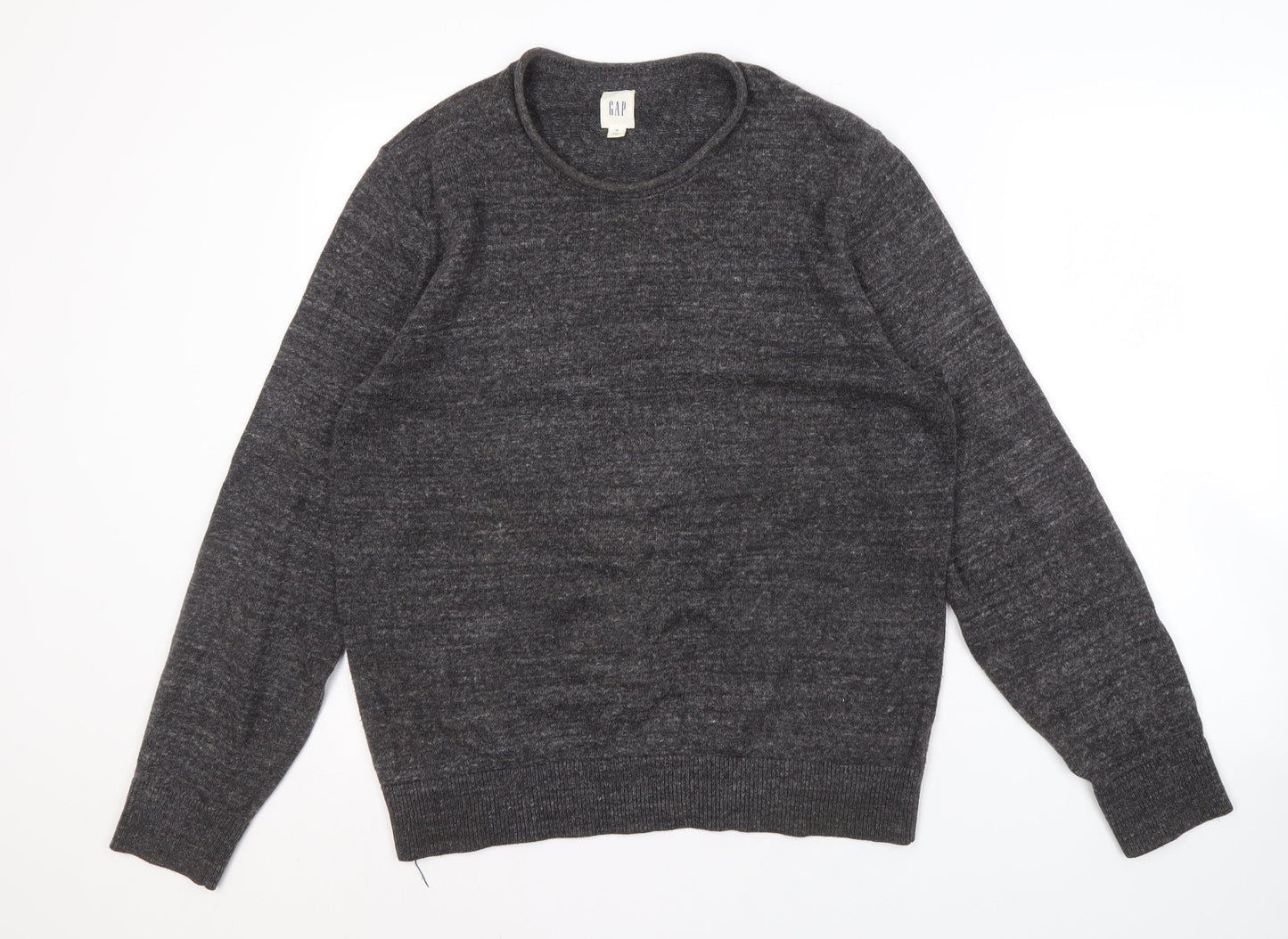 GAP Men's Grey M Pullover Jumper, Cotton Blend