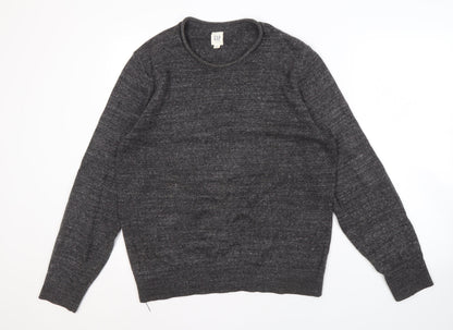 GAP Men's Grey M Pullover Jumper, Cotton Blend