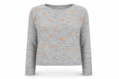 Womens UK Size M Superdry Grey Pullover Jumper