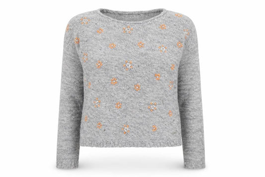 Womens UK Size M Superdry Grey Pullover Jumper