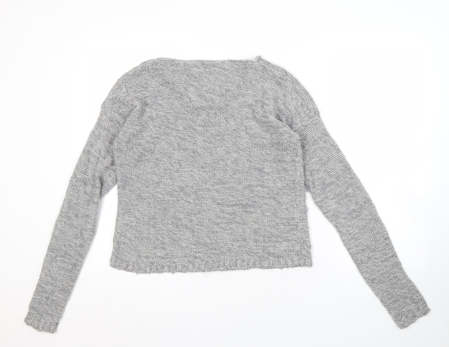 Womens UK Size M Superdry Grey Pullover Jumper