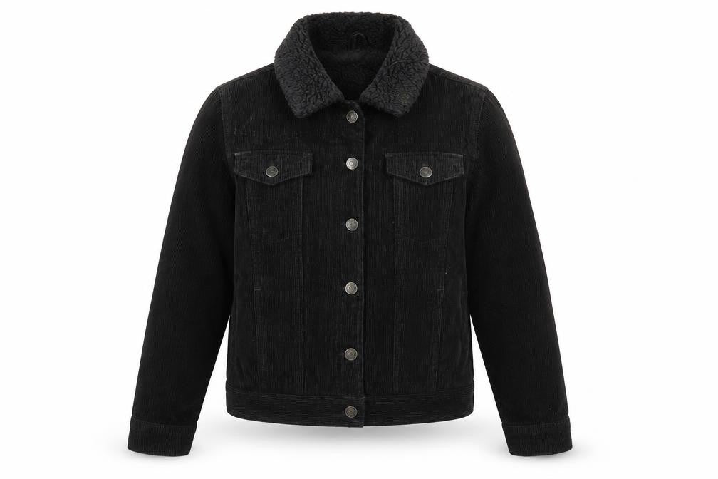 Womens UK Size 8 Topshop Black Bomber Jacket