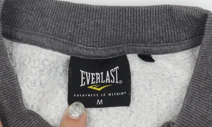 Mens UK Size M Everlast Grey Pullover Sweatshirt