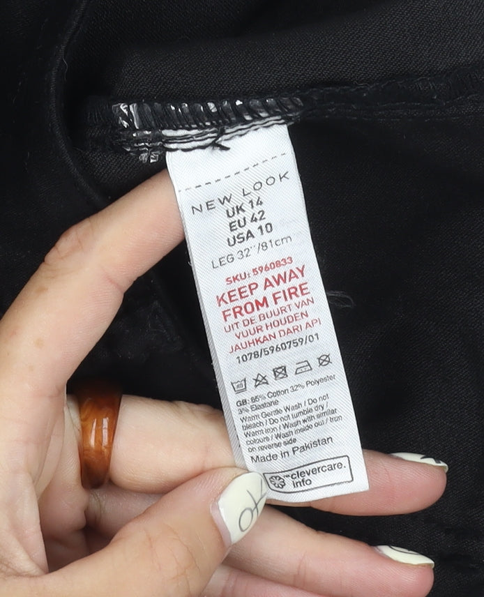 New Look Women's Black Skinny Jeans Size 14