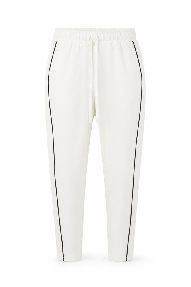 Womens UK Size S Bershka Relaxed Fit Jogger White Trousers