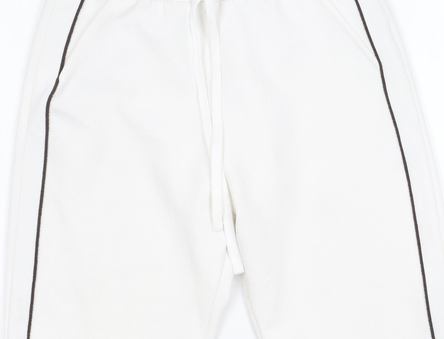 Bershka Women's White Jogger Trousers - Size S