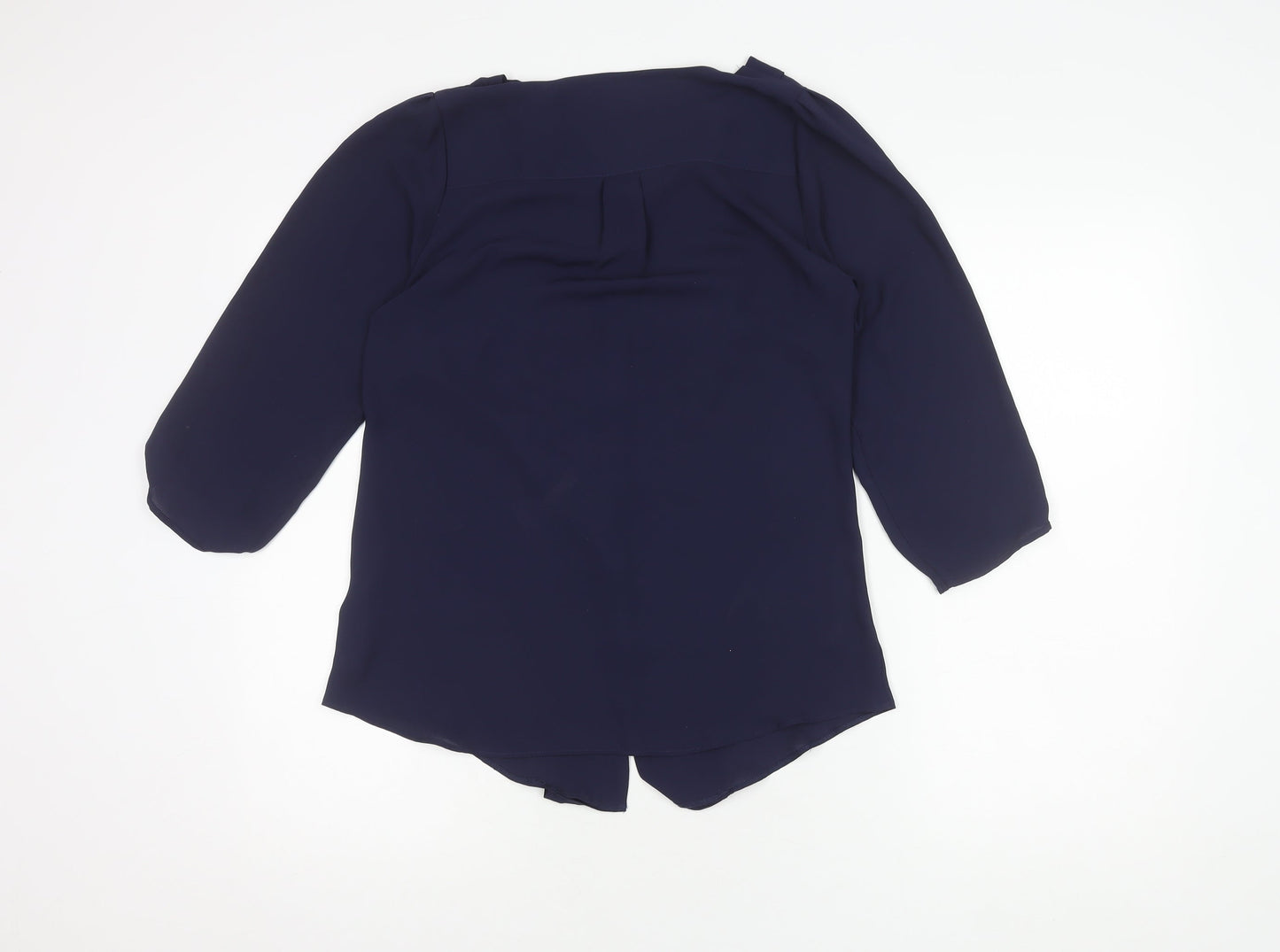 Womens UK Size 8 Marks and Spencer Navy Basic Blouse