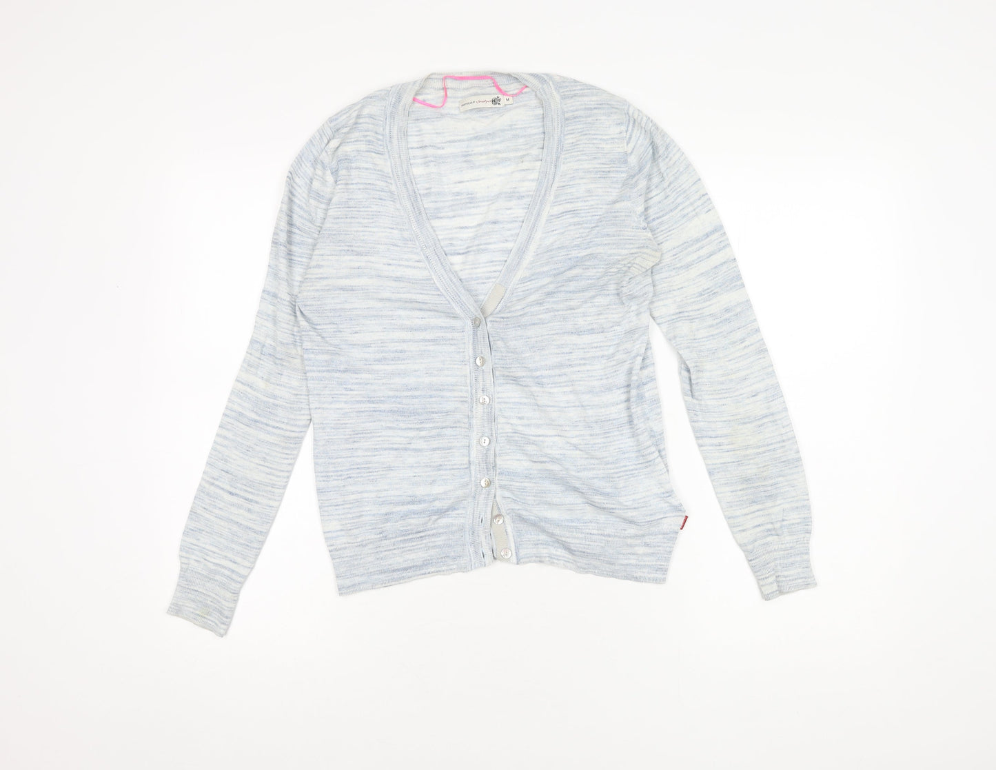 Knitwear by Jackpot Women's Blue M V-Neck Cardigan