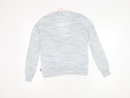 Knitwear by Jackpot Women's Blue M V-Neck Cardigan