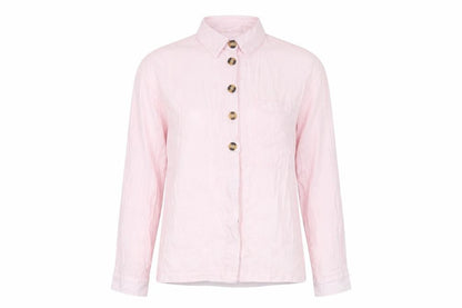 Womens UK Size 6 Topshop Pink Basic Button-Up