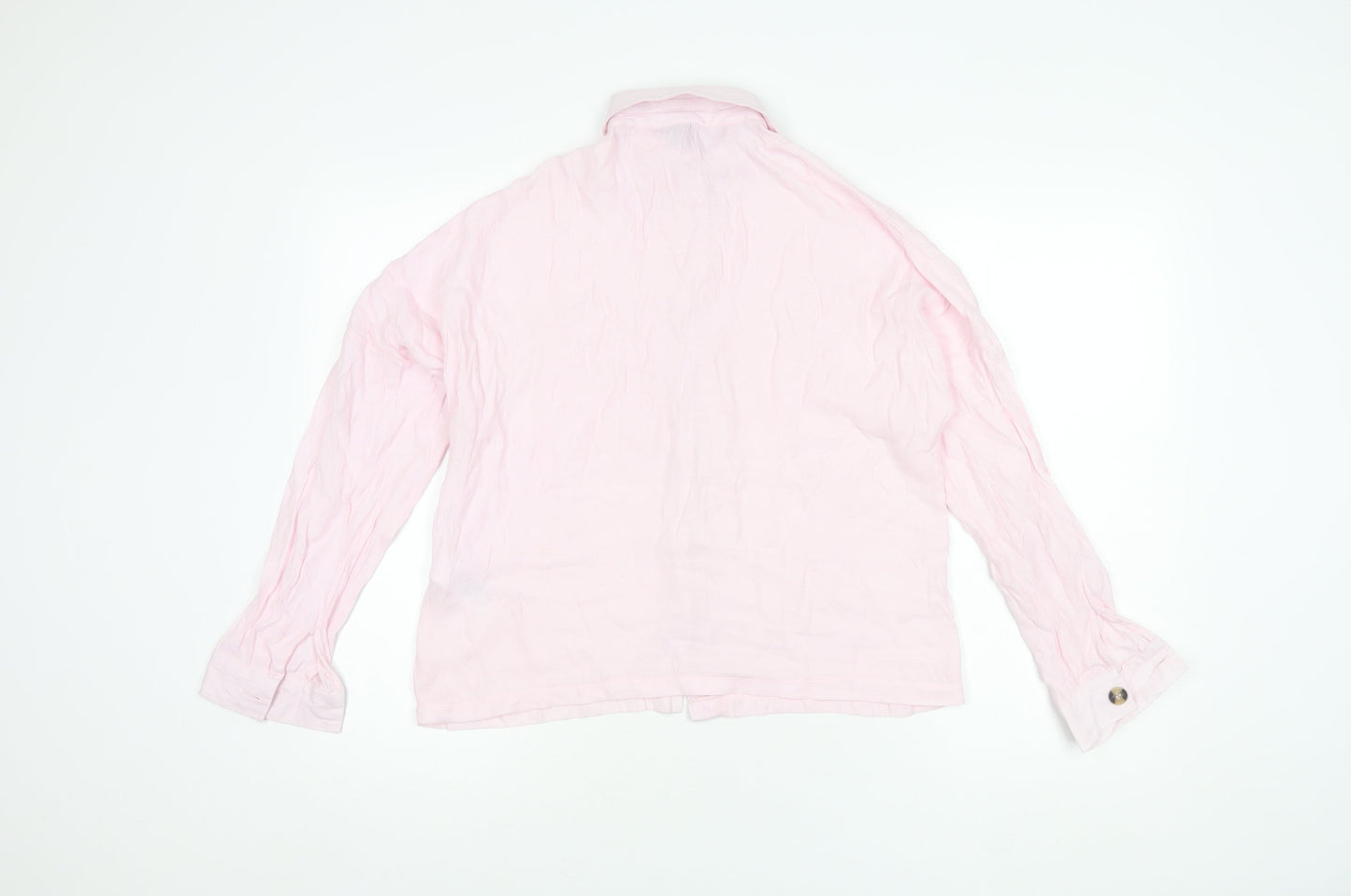 Womens UK Size 6 Topshop Pink Basic Button-Up