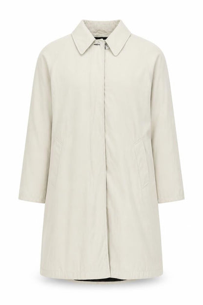 Girell Womens Beige Overcoat, Size 36, Button Closure