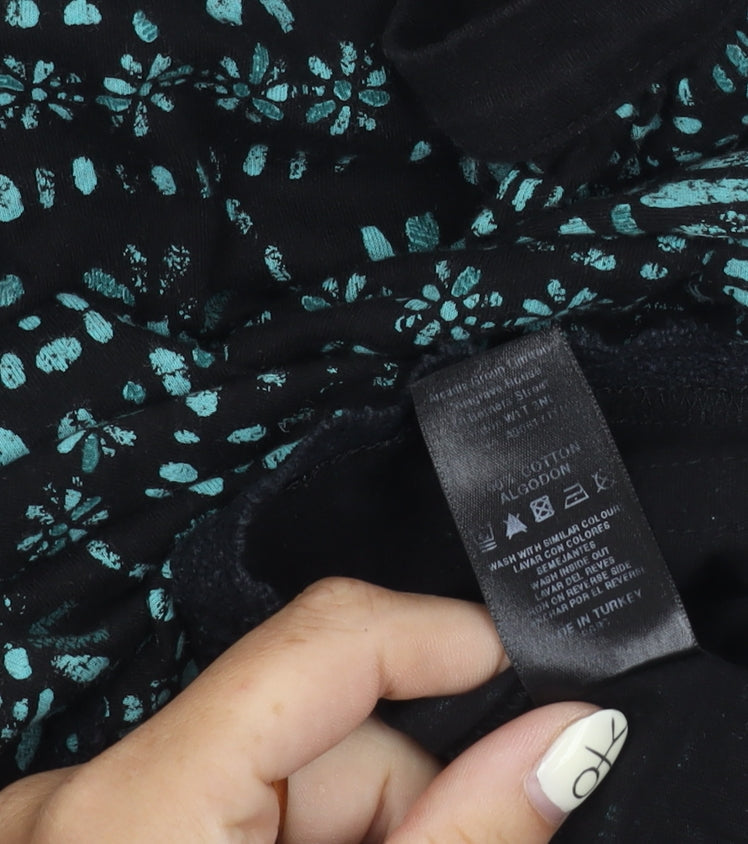 Miss Selfridge Women’s Black Floral Fit & Flare Dress Size 8