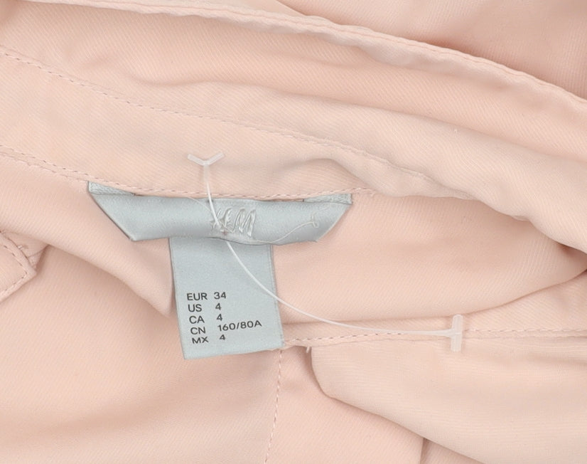 Womens UK Size 6 H&M Pink Basic Blouse