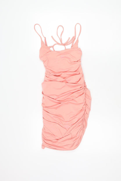 Oh Polly Women's Pink Strappy Dress Size 8