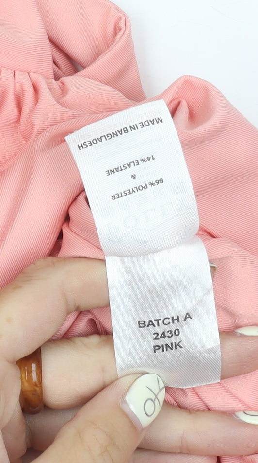 Oh Polly Women's Pink Strappy Dress Size 8