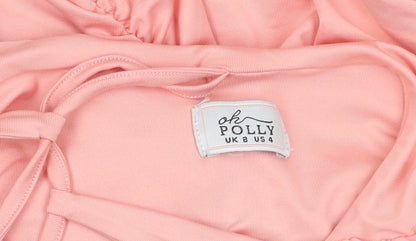 Oh Polly Women's Pink Strappy Dress Size 8