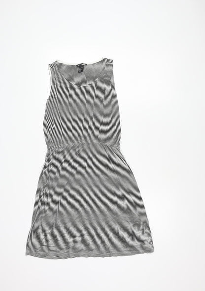 H&M Women's Black Asymmetric Shift Dress S