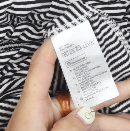 H&M Women's Black Asymmetric Shift Dress S