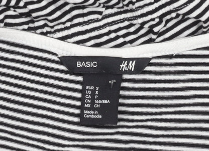 H&M Women's Black Asymmetric Shift Dress S