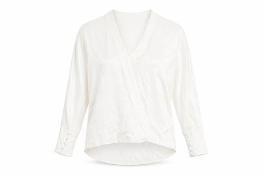 Womens UK Size M Zara White Wrap Blouse