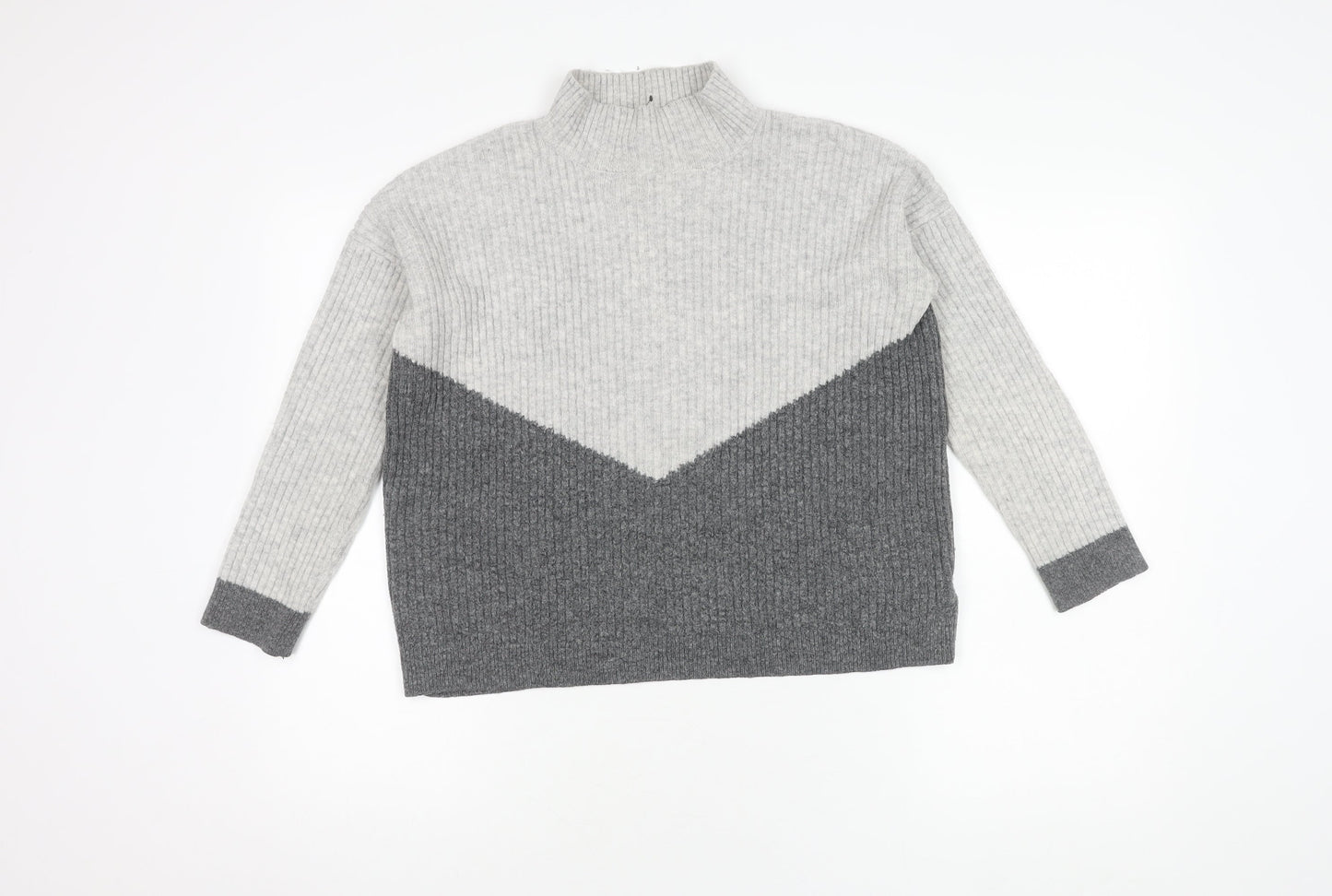 Womens UK Size S Marks and Spencer Grey Pullover Jumper