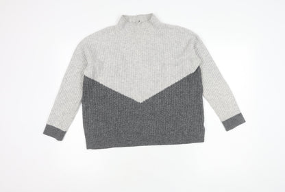 Womens UK Size S Marks and Spencer Grey Pullover Jumper