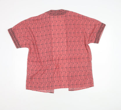 Womens UK Size 10 NEXT Pink Kimono Blouse