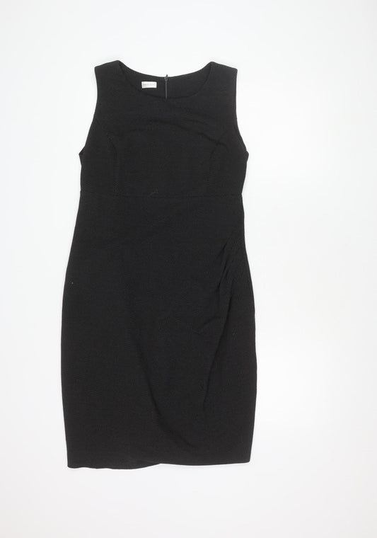 Minuet Petite Black Sleeveless Scoop Neck Dress, Size 14