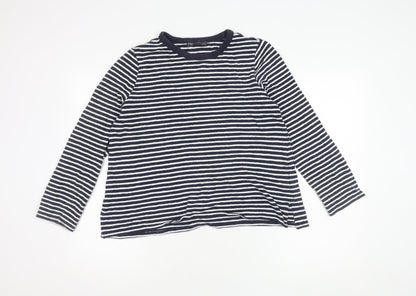 Marks and Spencer Women's Blue Striped Jumper Size 12