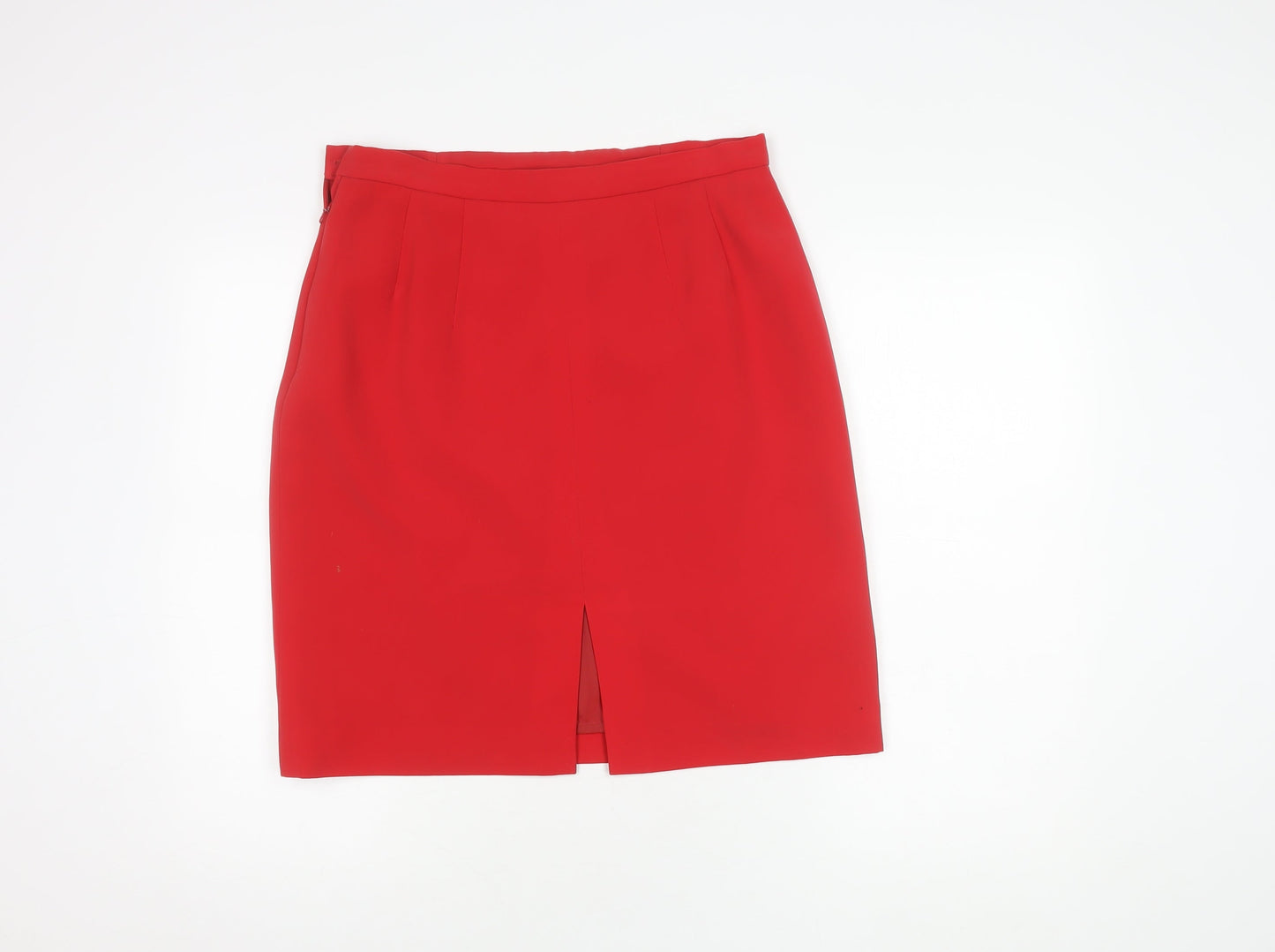 Precis Petite Women's Red Knee Length Pencil Skirt 16