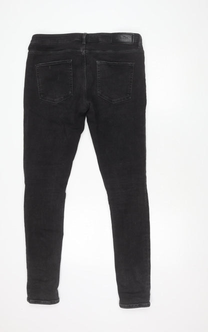 River Island Men's Black Skinny Trousers 34L
