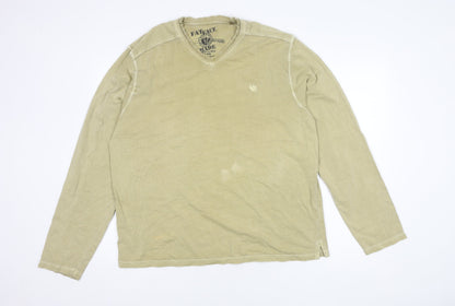 Mens UK Size L FatFace Beige  T-Shirt