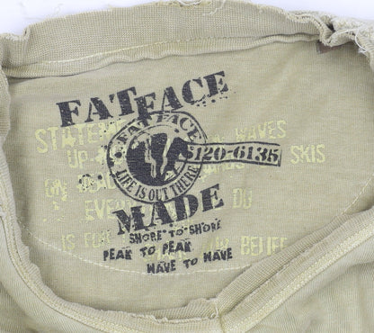 Mens UK Size L FatFace Beige  T-Shirt