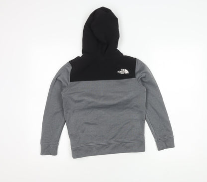 The North Face Boys Black Full Zip Hoodie M Hiking