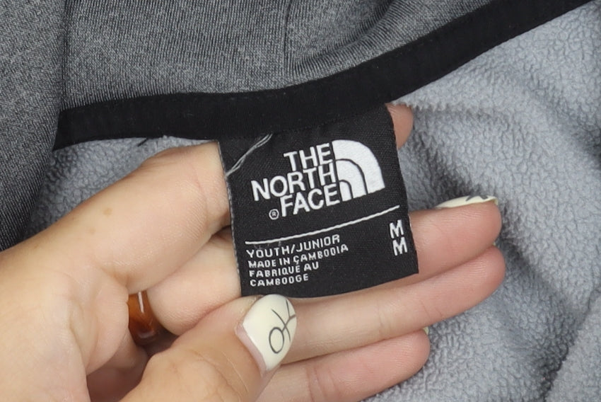 The North Face Boys Black Full Zip Hoodie M Hiking