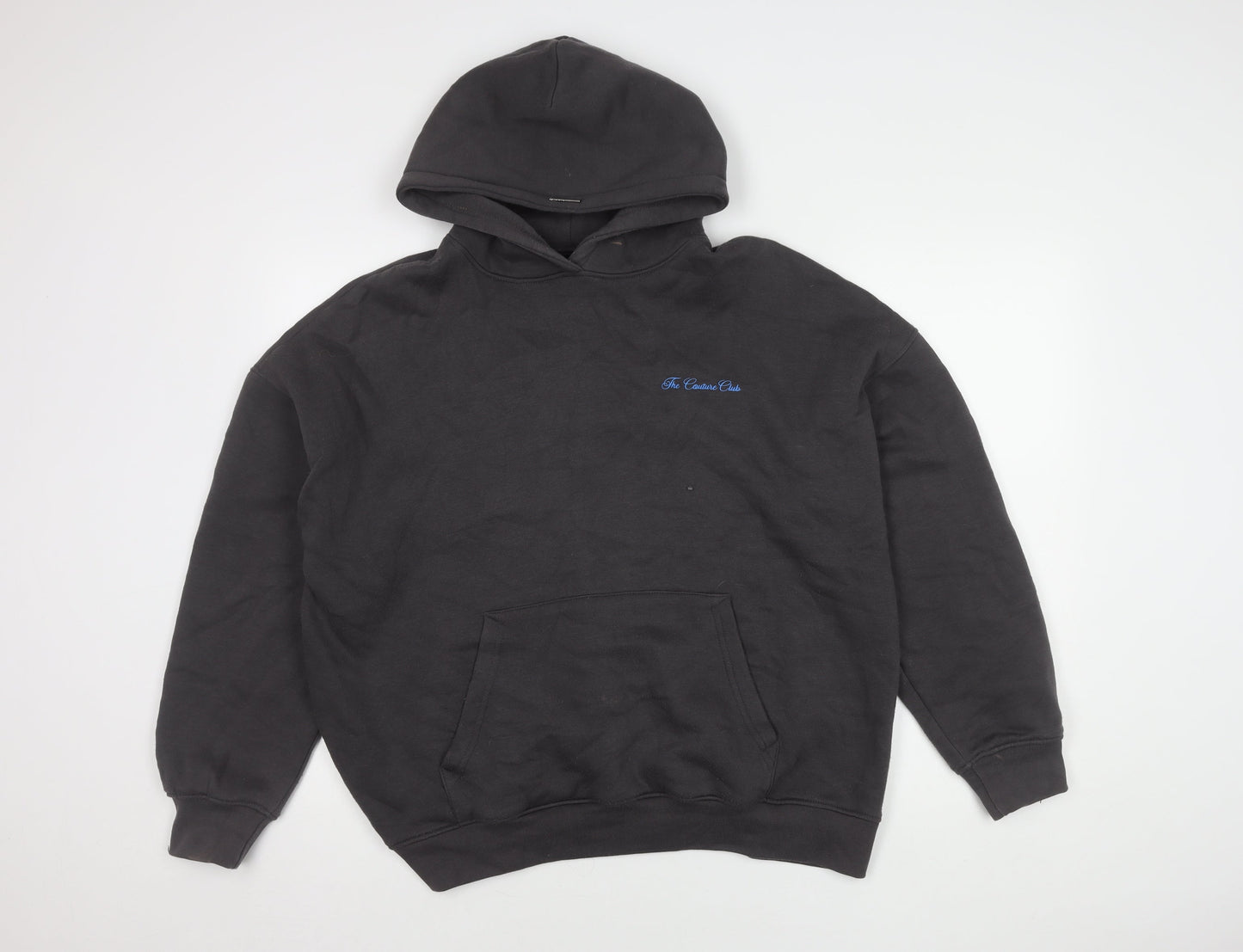 Unisex Adults UK Size 4 Plus Couture Black Pullover Hoodie