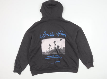 Unisex Adults UK Size 4 Plus Couture Black Pullover Hoodie