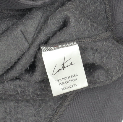 Unisex Adults UK Size 4 Plus Couture Black Pullover Hoodie