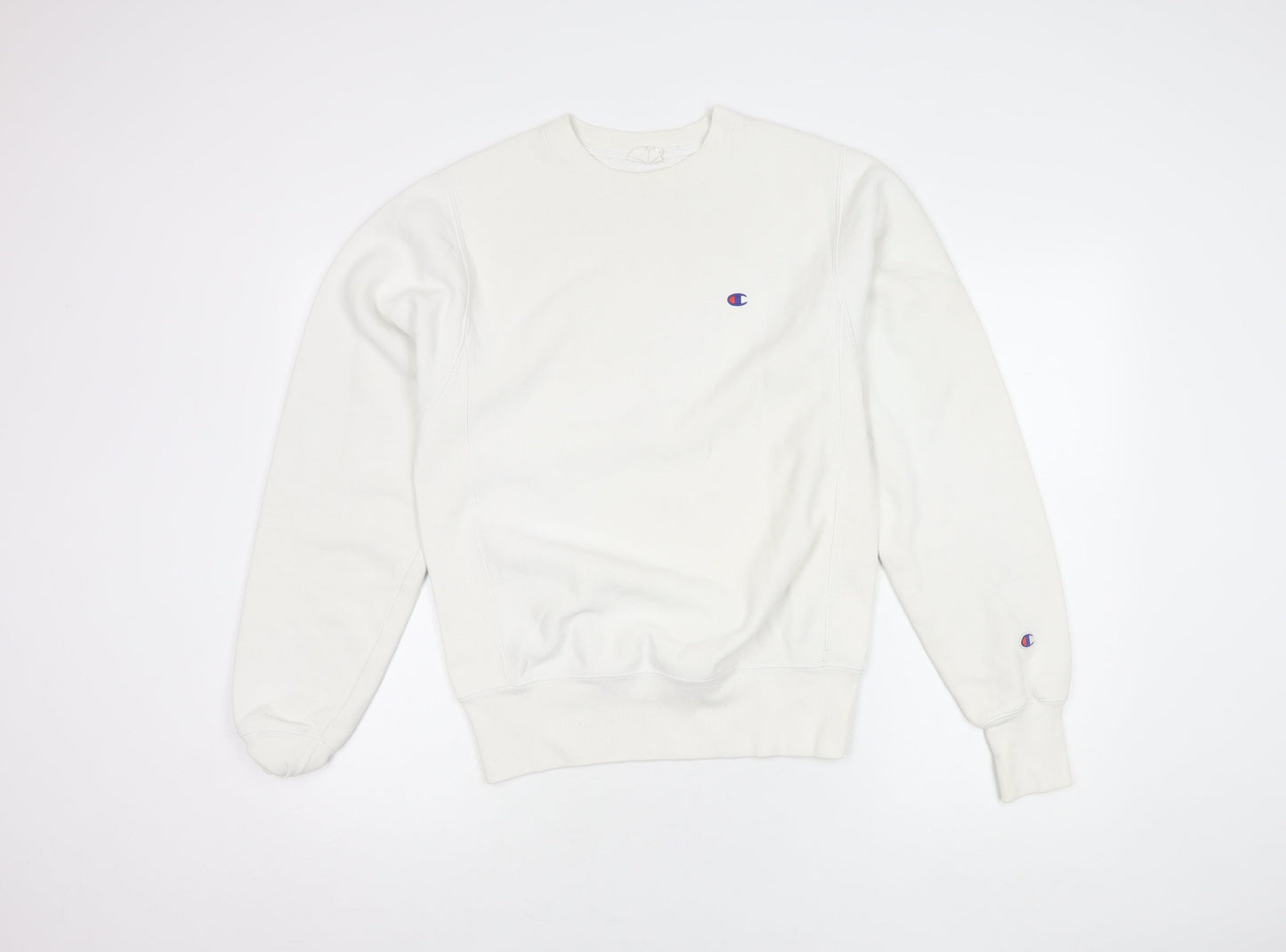 Unisex Adults UK Size XS Champion White Pullover Sweatshirt