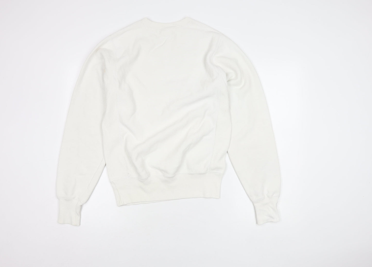 Unisex Adults UK Size XS Champion White Pullover Sweatshirt