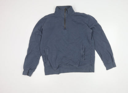 Mens UK Size M Marks and Spencer Blue Pullover Sweatshirt