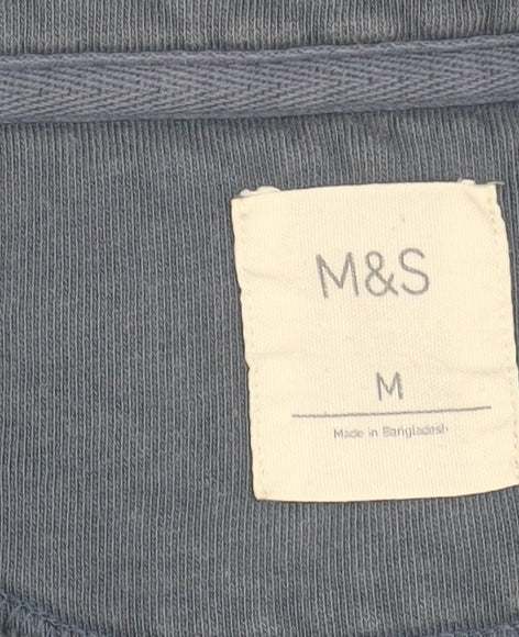 Mens UK Size M Marks and Spencer Blue Pullover Sweatshirt