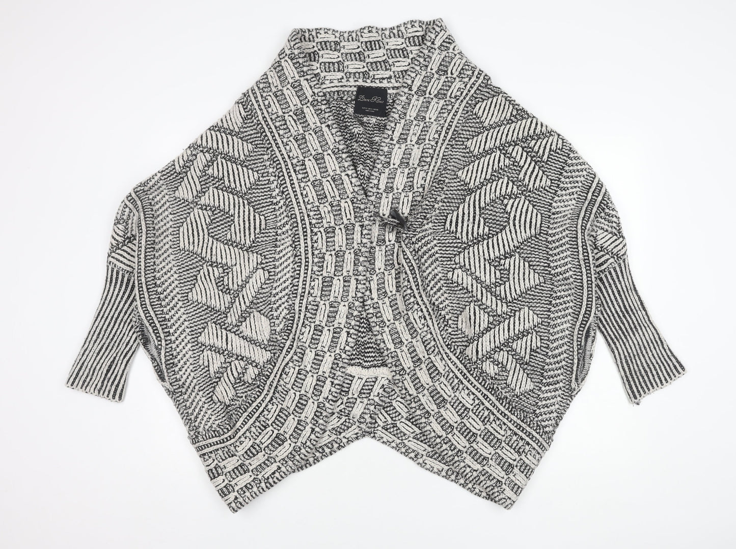 Womens UK Size M Zara Multicoloured Cape Jumper