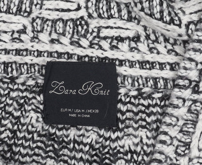 Womens UK Size M Zara Multicoloured Cape Jumper