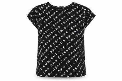 Womens UK Size XL Friends Black  T-Shirt