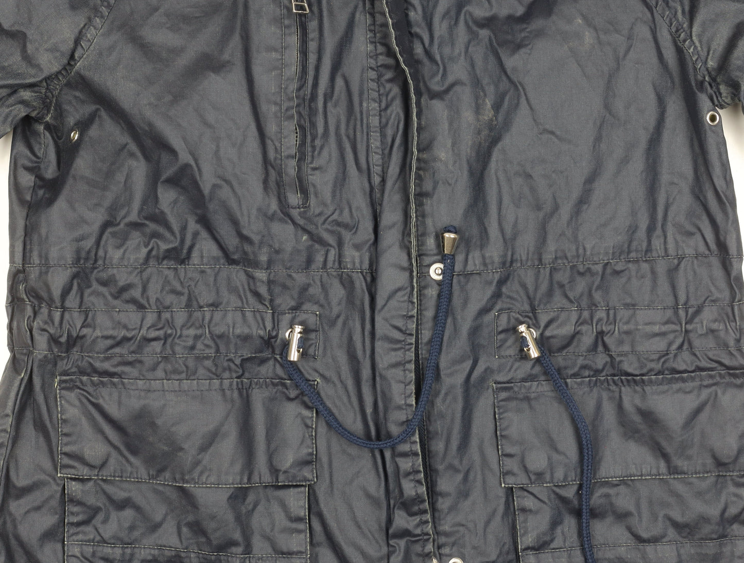 Womens UK Size 12 NEXT Black Parka Coat