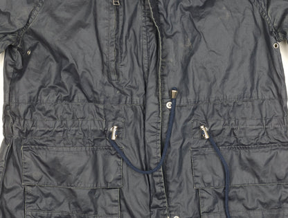 Womens UK Size 12 NEXT Black Parka Coat