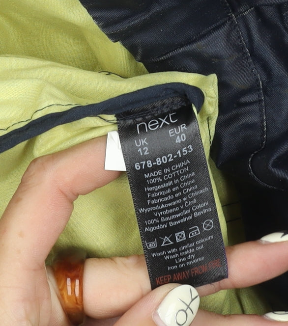 Womens UK Size 12 NEXT Black Parka Coat